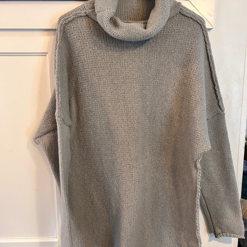 Cozy Gray Turtleneck Sweater